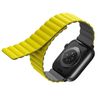 UNIQ pasek Revix Apple Watch Series1/2/3/4/5/6/7/8/SE/SE2/Ultra 42/44/45/49mm. Reversible Magnetic zółty-szary/yellow-grey