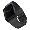UNIQ pasek Straden Apple Watch Series    1/2/3/4/5/6/7/8/9/10/11/SE/SE2/SE3/Ultra/Ultra 2/Ultra 3 42/44/45/49mm. Leather Hybrid Strap grey/szary