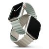 UNIQ pasek Revix Apple Watch Series      1/2/3/4/5/6/7/8/9/SE/SE2/SE3 38/40/41mm. Reversible Magnetic zielony-beżowy/sage-beige