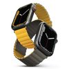 UNIQ pasek Revix Apple Watch Series      1/2/3/4/5/6/7/8/9/SE/SE2/SE3/Ultra/Ultra 2/Ultra 3 42/44/45/49mm. Reversible Magnetic musztardowy-khaki/mustard-khaki