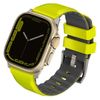 UNIQ pasek Linus Apple Watch Series      1/2/3/4/5/6/7/8/9/SE/SE2/SE3/Ultra/Ultra 2/Ultra 3 42/44/45/49mm Airosoft Silicone limonkowy/lime green