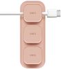 UNIQ Pod Mag magnetyczny organizer dokabli + baza różowy/blush pink