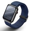 UNIQ pasek Aspen Apple Watch 46/45/44 mm Series 4/5/6/7/8/9/10/11/SE/SE2/SE3 Braided niebieski/oxford blue