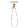 UNIQ Coehl Perla Handstrap uniwersalny   sznurek do telefonu na rękę biały/white pearl