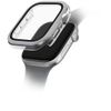 Etui UNIQ Voute do Apple Watch Series 10 / 11 46mm szkło hartowane srebrny