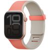 Pasek UNIQ Revix IV Premium do Apple     Watch 49/46/45/44mm Edition Reversible Magnetic różowy-beżowy