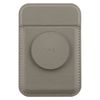 UNIQ Flixa magnetyczny portfel na kartyz podpórką szary/flint grey MagSafe