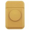 UNIQ Flixa magnetyczny portfel na kartyz podpórką żółty/canary yellow MagSafe