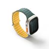 UNIQ pasek Revix Evo Apple Watch Series  1/2/3/4/5/6/7/8/9/SE/SE2/SE3/Ultra/Ultra2/Ultra3 42/44/45/49mm Reversible Magnetic zielono-żółty/viridian green-burnt yellow