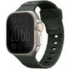UNIQ pasek Stride Apple Watch Series 1/2/3/4/5/6/7/8/9/SE/SE2/SE3/Ultra/Ultra 2/Ultra 3 42/44/45/49mm FKM Rubber Strap ciemnozielony/moss green