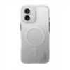UNIQ etui Coehl Lumino iPhone 16 6.1" Magnetic Charging srebrny/sparkling silver