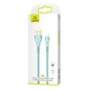 USAMS Kabel pleciony U33 lightning 1,2m2A Fast Charging niebieski/cyan SJ360USB02 (US-SJ360)