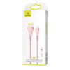 USAMS Kabel pleciony U33 lightning 1,2m2A Fast Charging różowy/pink SJ360USB03 (US-SJ360)