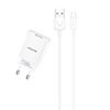 USAMS Ład. siec. 1xUSB T21 lightningbiały/white 2,1A Fast Charging T21OCLN01