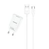 USAMS Ład. siec. 1xUSB T21 USB-Cbiały/white 2,1A Fast Charging T21OCTC01