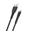 USAMS Kabel U35 microUSB 2A Fast Charge1m czarny/black SJ365USB01 (US-SJ365)