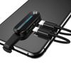 USAMS Adapter AU10 2w1 Lightning LED 2 xlightning czarny/black SJ357LN01 (US-SJ357)