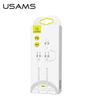USAMS Kabel pleciony U31 USB-C na USB-C/lightning 60W PD Fast Charge biały/white SJ403USB02 (US-SJ403)