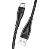USAMS Kabel pleciony U41 USB-C 1m2A czarny/black SJ392USB01 (US-SJ392) Fast Charge