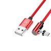 USAMS Kabel microUSB 1mkątowy magnetyczny U54 czerwony/red SJ446USB02 (US-SJ446)