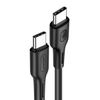 USAMS Kabel U43 USB-C na USB-C 100W PDFast Charge 5A 1.2m czarny/black SJ459USB01 (US-SJ459)