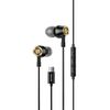 USAMS Słuchawki stereo EP-43 metalUSB-C czarny/black HSEP4301