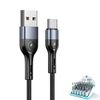 USAMS Kabel pleciony U55 2A USB-C1szt. for set U55 czarny/black 1m SJ449ZJ01 (US-SJ449)