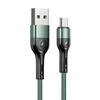 USAMS Kabel pleciony U55 2A micro USB1szt. for set U55 zielony/green 1m SJ450USBSG02 (US-SJ450)