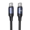 USAMS Kabel U71 USB-C na USB-C 3m100W PD Fast Charge czarny/black SJ526USB01 (US-SJ526)