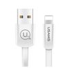 USAMS Kabel płaski U2 Lightning 1,2mbiały/white SJ199IP02 iPhone 5/6/7/8/X (US-SJ199)