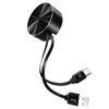 USAMS Kabel zwijany U-Bin USB-C 1m. 2Aczarny/black TCUSBZH01 (US-SJ164)