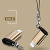 USAMS Adapter microUSB-lightningze smyczą złoty/gold SJ152ML02 (US-SJ152)