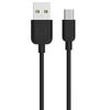 USAMS Kabel U-Turn microUSB 1mczarny/black 2A MICUSBXD01 (US-SJ098)