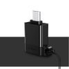 USAMS Adapter A1 micro USB - USB OTG 2.0ze smyczą czarny/black SJ187MU01 (US-SJ187)