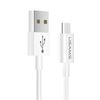 USAMS Kabel U23 microUSB 2A Fast Charge1m biały/white SJ284USB01 (US-SJ284)