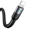 USAMS Kabel pleciony U26 lightning 1m1szt. for set 2A Fast Charging czarny/black SJ311IP01 (US-SJ311)