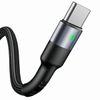 USAMS Kabel pleciony U26 USB-C 1m1szt. for set 3A Fast Charging czarny/black SJ313TC01 (US-SJ313) SJ313USB01