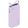 USAMS Powerbank ze zwijanym kablemRetractable Lightning 10000 mAh PD 20W Fast Charge XY Series fioletowy/purple 10KCD22503 (US-CD225)