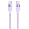 USAMS Kabel U85 USB-C na USB-C 100W 1.2mPD Fast Charging fioletowy/purple SJ632USB03 (US-SJ632)
