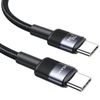 USAMS Kabel pleciony 240W USB-C/USB-C1.2m SY Series tarnish SJ727USB01