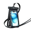 USAMS Etui wodoodporne podwójne 6.7"IP68 czarny/black FSD1401 (YD014)
