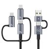 USAMS Kabel 6w1 Fast charging 240W 1,2m  Data Cable Digital dispay Aluminium Alloy Seria Sufeng (SJ737)