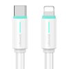 USAMS Kabel USB-C/Lightning 1m SJ73530W biały/white YU Series SJ735USB02 (US-SJ735)