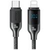 USAMS Kabel USB-C na Lightning 30W 1,2m  Digital Display Zinc Alloy Fast Charging Data Cable HX Series SJ741USB01 (US-SJ741)