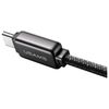 USAMS Kabel USB-C na USB-C 100W 1.2m Zinc Alloy Fast Charging Data Cable Meteor Series tytanowy/titanium SJ744USB02 (US-SJ744)