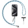 Smycz do telefonu z kablem do ładowania  Usams SJ745 60W USB-C do USB-C 1.2m niebieski