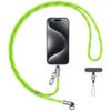 Smycz do telefonu z kablem do ładowania Usams SJ745 60W USB-C do USB-C 1.2m zielony