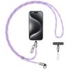 Smycz do telefonu z kablem do ładowania Usams SJ746 30W USB-C do Lightning 1.2m fioletowy