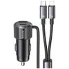 Ładowarka samochodowa USAMS YT Series CC287 66W 1xUSB-A 1xUSB-C + kabel 2w1 USB-C/Lightning tarnish