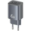 Ładowarka sieciowa USAMS CC305 T66 45W GaN 2xUSB-C tarnish